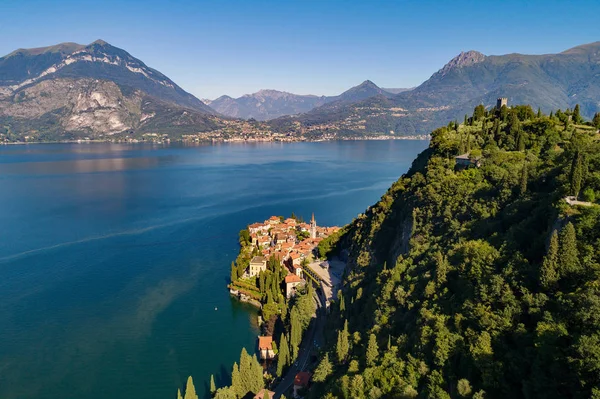 Vezio - Varenna - Como Gölü (BT) - havadan görünümü