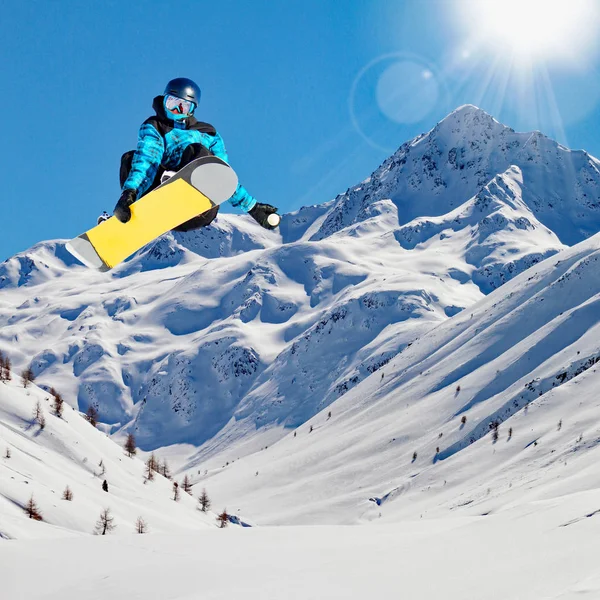 Jump Alps — Stock Photo, Image