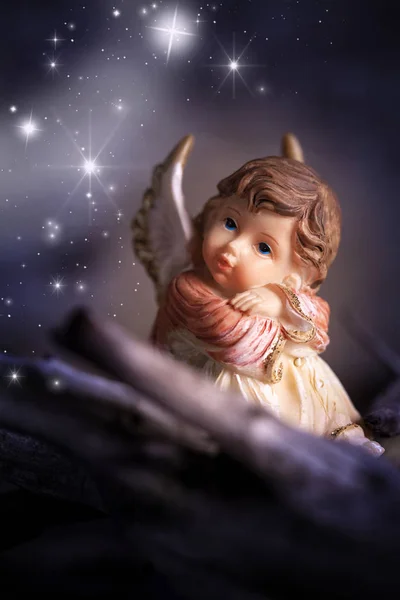 Aniołek Gwiaździste Niebo — Zdjęcie stockowe