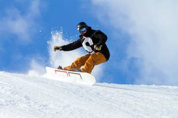 Snowboarder Nieve Fresca —  Fotos de Stock