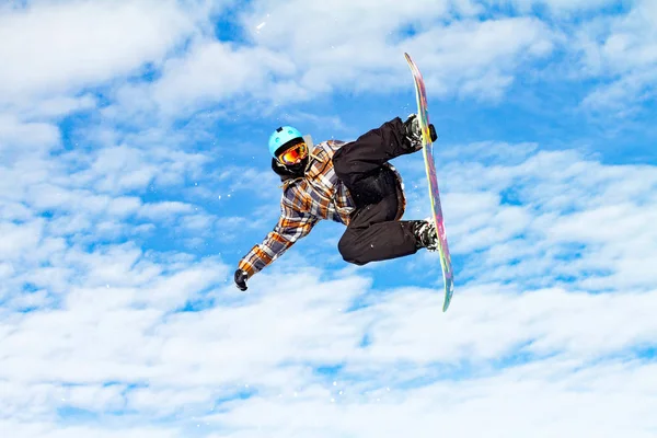 Snowboarder Nieve Fresca — Foto de Stock