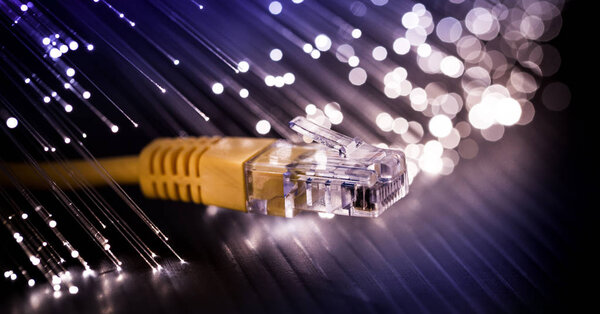 net cable with optic fiber