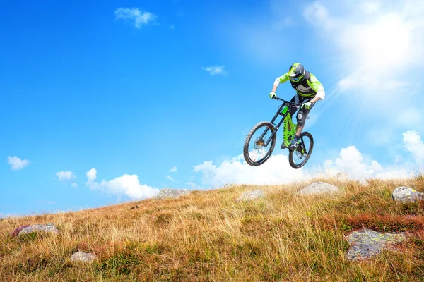 Descent Mtb High Mountains — Stock Photo, Image