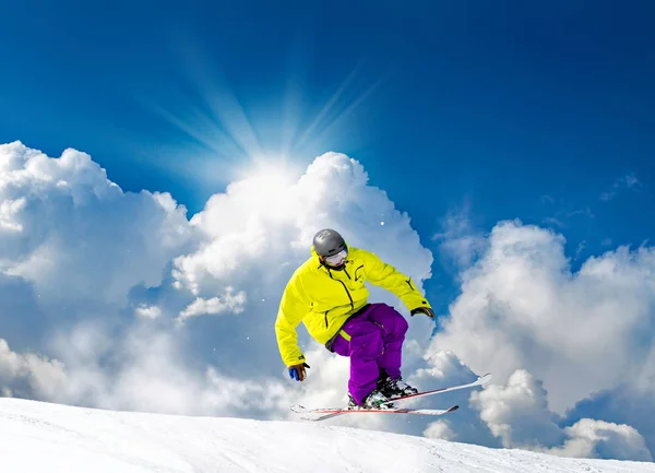 Skiën Het Paradijs Winter — Stockfoto