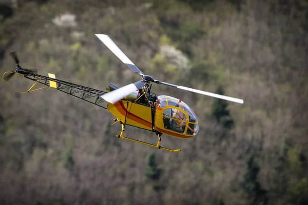 Modelo Helicóptero Turbina Vuelo — Foto de Stock