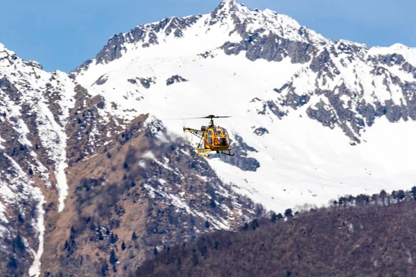 Modelo Helicóptero Turbina Vuelo — Foto de Stock