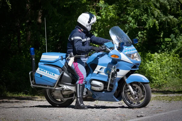 checkpoint - police officer with motorbike