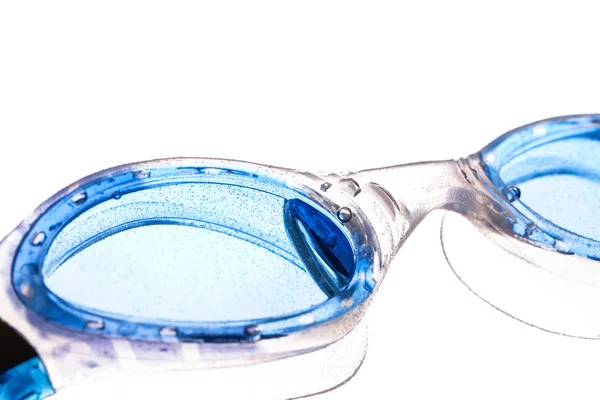 Kacamata Untuk Berenang Pada Latar Belakang Putih — Stok Foto