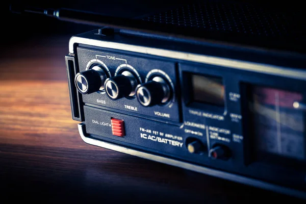 Rádio Portátil Analógico Velho — Fotografia de Stock