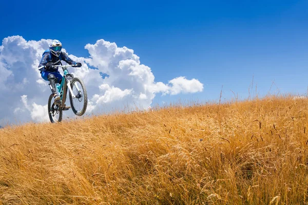 Excursion Mtb Sunny Summer Day — Stock Photo, Image