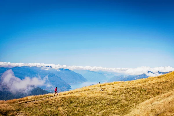 Excursions Alpe Giumello Bellano Lake Como — Stock Photo, Image