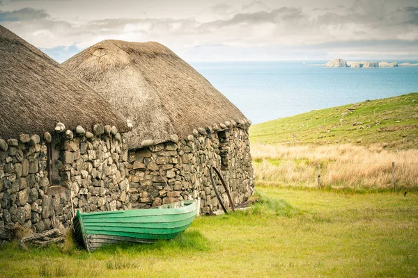 Terras Altas Escocesas Ilha Skye Croft Museu Vida Ilha — Fotografia de Stock