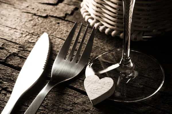 Romantic Dinner Valentine Day — Stock Photo, Image