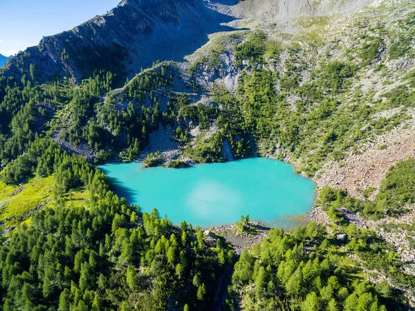 Valmalenco Lagazzuolo 1992 Acima Nível Mar Refúgio Alpino Vista Aérea — Fotografia de Stock