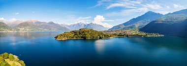 Kuzeyde PIONA Bay - Como Gölü (BT) - görünümünün havadan görünümü