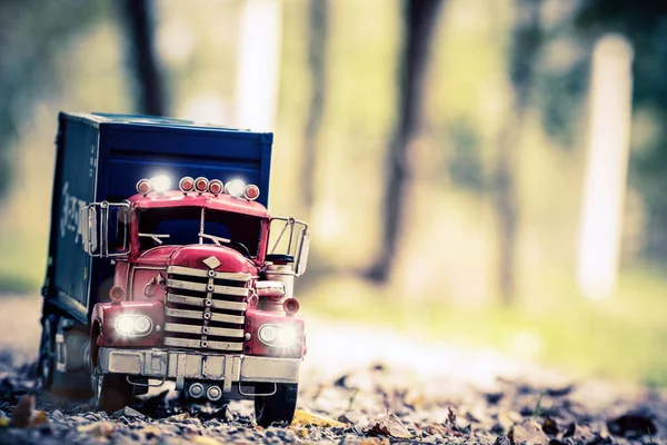 Truck Model Set Real Situation — Stock Photo, Image