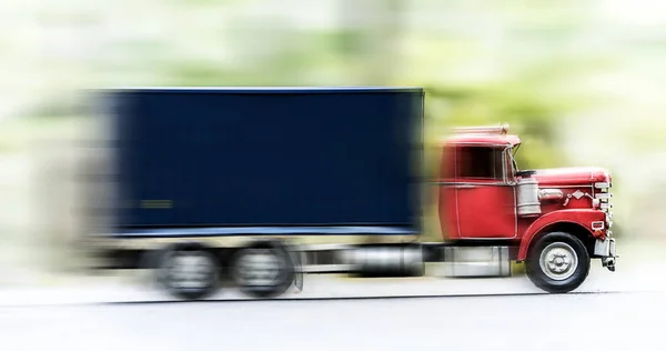 Vrachtwagen Model Instellen Werkelijke Situatie — Stockfoto