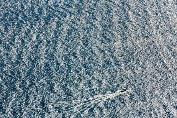 Speedboot Golven Luchtfoto — Stockfoto
