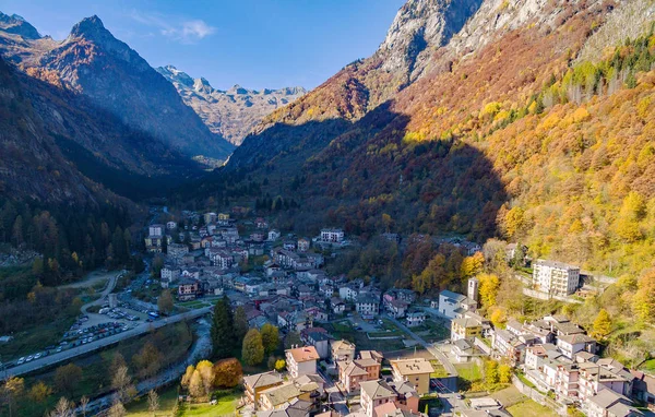 Val Masino Valtellina Vista Aerea San Martino Verso Nord — Stock Fotó