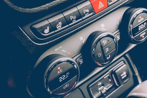 Interior Del Coche Clima Dos Zonas — Foto de Stock