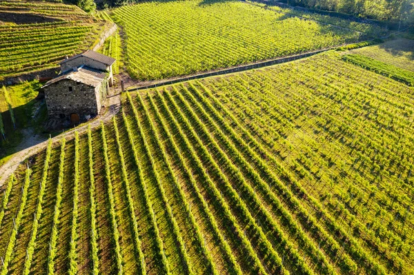 Valtellina Vista Aérea — Foto de Stock