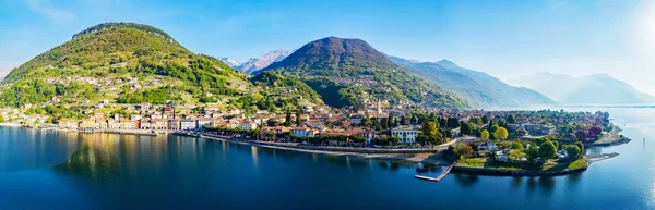 Domaso - Como Gölü (It) - Panoramik hava manzarası