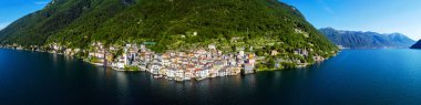 Brienno - Como Gölü (It) - Panoramik hava manzarası