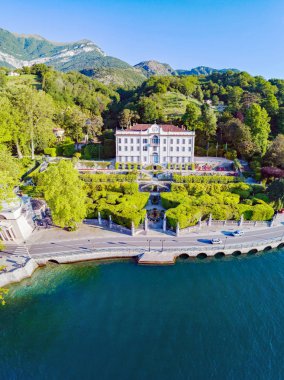 Villa Carlotta - Como Gölü (It) - Tremezzina - Villa ve parkın havadan görünümü