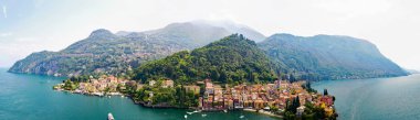 Varenna - Como Gölü (BT) - havadan görünümü