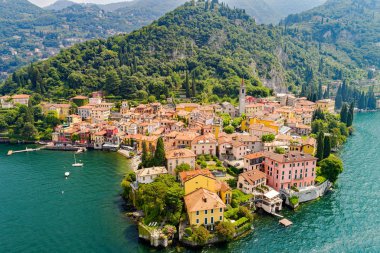Varenna - Como Gölü (BT) - havadan görünümü