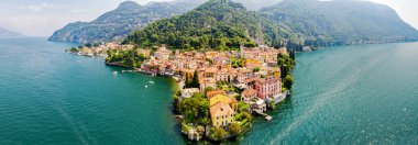 Varenna - Lake Como (IT) - Aerial view clipart