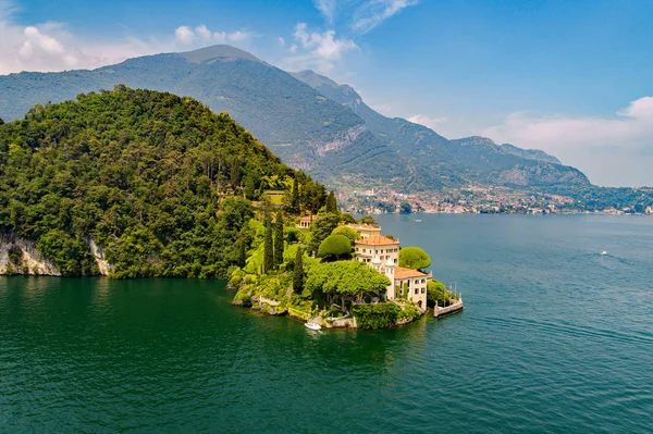 Villa del Balbianello (1787) - Lavedo - Lenno - Como Gölü (It) - Panoramik Hava Manzarası