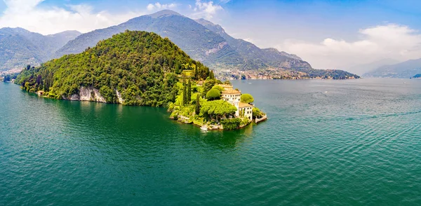 Villa del Balbianello (1787) - Lavedo - Lenno - Como Gölü (It) - Panoramik Hava Manzarası