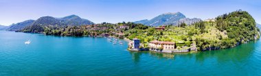 Bellagio - Pescallo - Como Gölü (It) - Park ve Villa Serbelloni - Havadan görünüm
