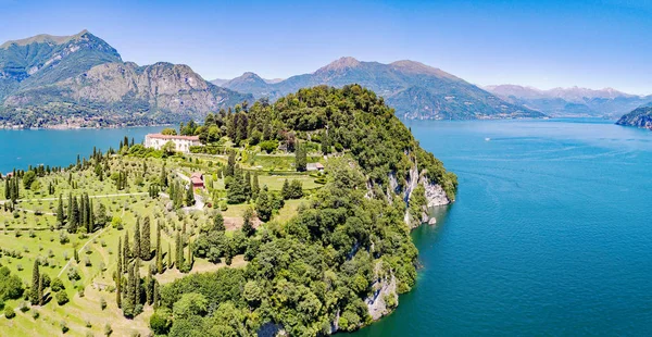 Bellagio - Pescallo - Como Gölü (It) - Park ve Villa Serbelloni - Havadan görünüm