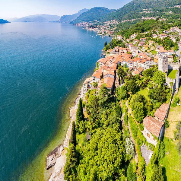 Santa Maria Rezzonico Lago Como Vista Aérea — Fotografia de Stock