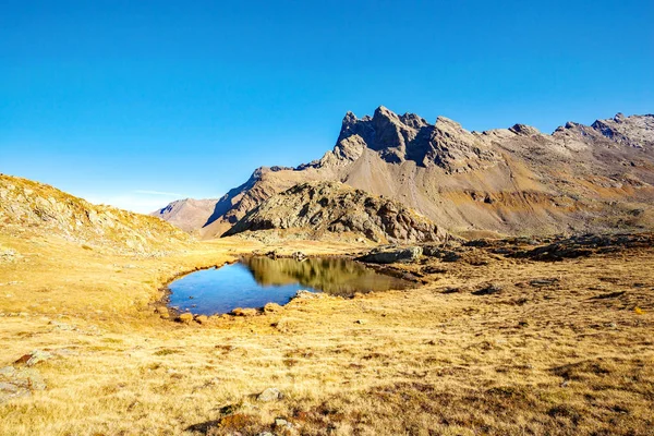 Bormio Veduta Aerea Autunnale Della Val Viola — Foto Stock