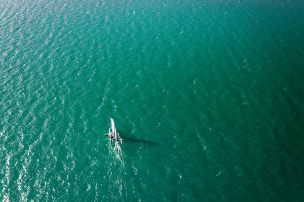 Catamarán Vela Vista Aérea Panorámica — Foto de Stock