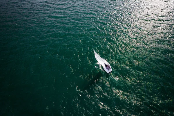 Bowline Sailboat Aerial View — Stock Photo, Image