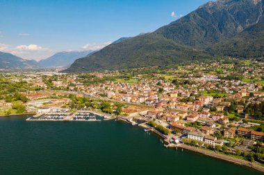 Como Gölü (It) - Lido di Colico - havadan görünüm