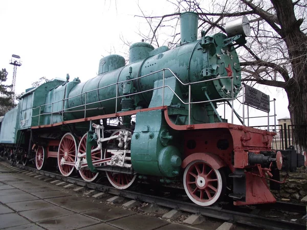Παλιά Ατμομηχανή Τραίνων — Φωτογραφία Αρχείου