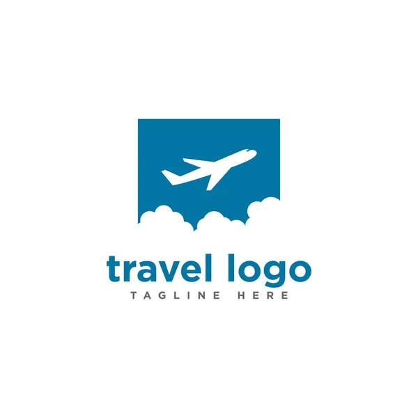 Uçak seyahat logo tasarlamak vektör