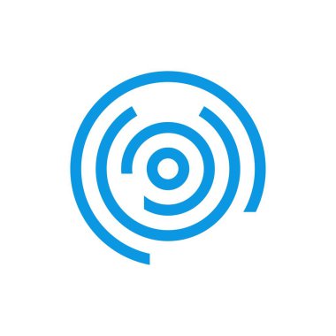 Soyut Çember Logo Tasarım Vektörü