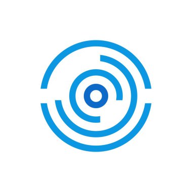 Soyut Çember Logo Tasarım Vektörü