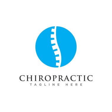 chiropractic logo tasarım vektörü