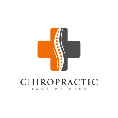 chiropractic logo tasarım vektörü
