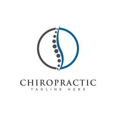 chiropractic logo tasarım vektörü