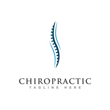 chiropractic logo tasarım vektörü