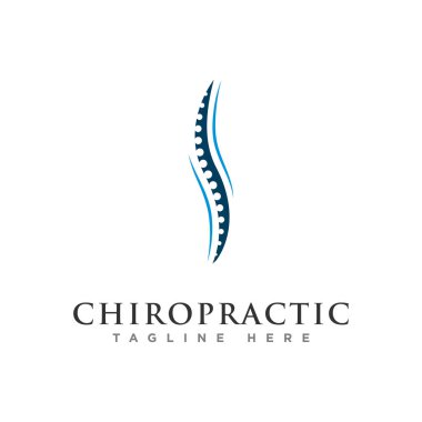chiropractic logo tasarım vektörü
