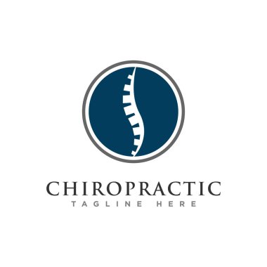 chiropractic logo tasarım vektörü